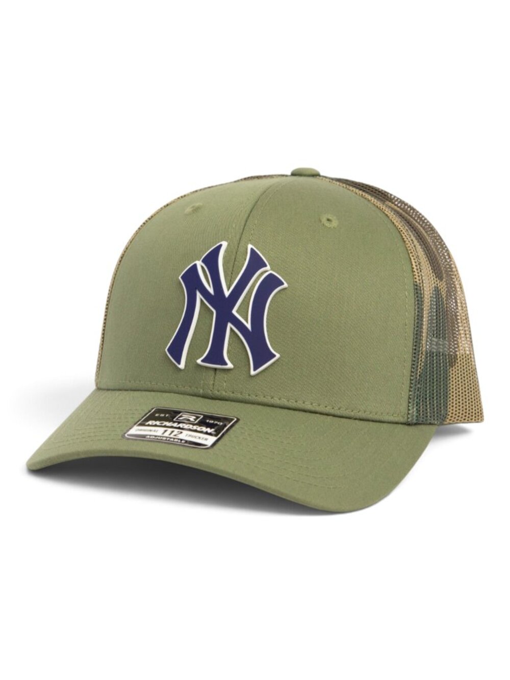 New York Yankees NY Navy 3D Snapback Trucker Hat- Loden/ Camo
